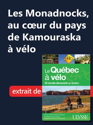 cover image of Les Monadnocks, au cœur du pays de Kamouraska à vélo